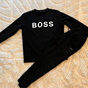 BOSS Black Sweatshirt and Joggers Set